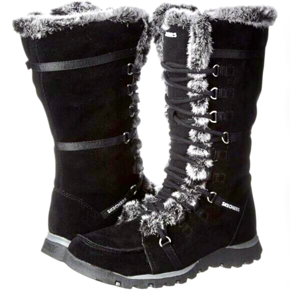 SKECHERS Faux Fur-Lined Boots
